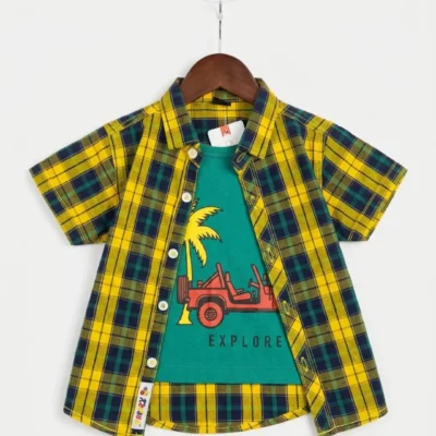 Yellow-Green Double Shirt